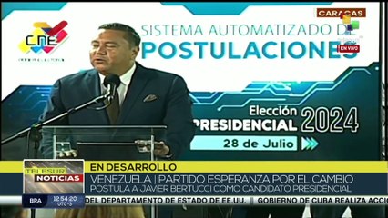 Partidos de Venezuela inscriben candidatos a las presidenciales 2024