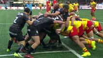 TOP 14 - Essai de Teddy DURAND (OYO) - Oyonnax Rugby - USA Perpignan