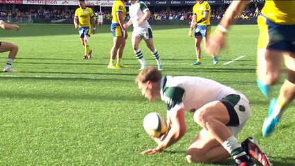 TOP 14 - Essai de Emilien GAILLETON (SP) - ASM Clermont - Section Paloise