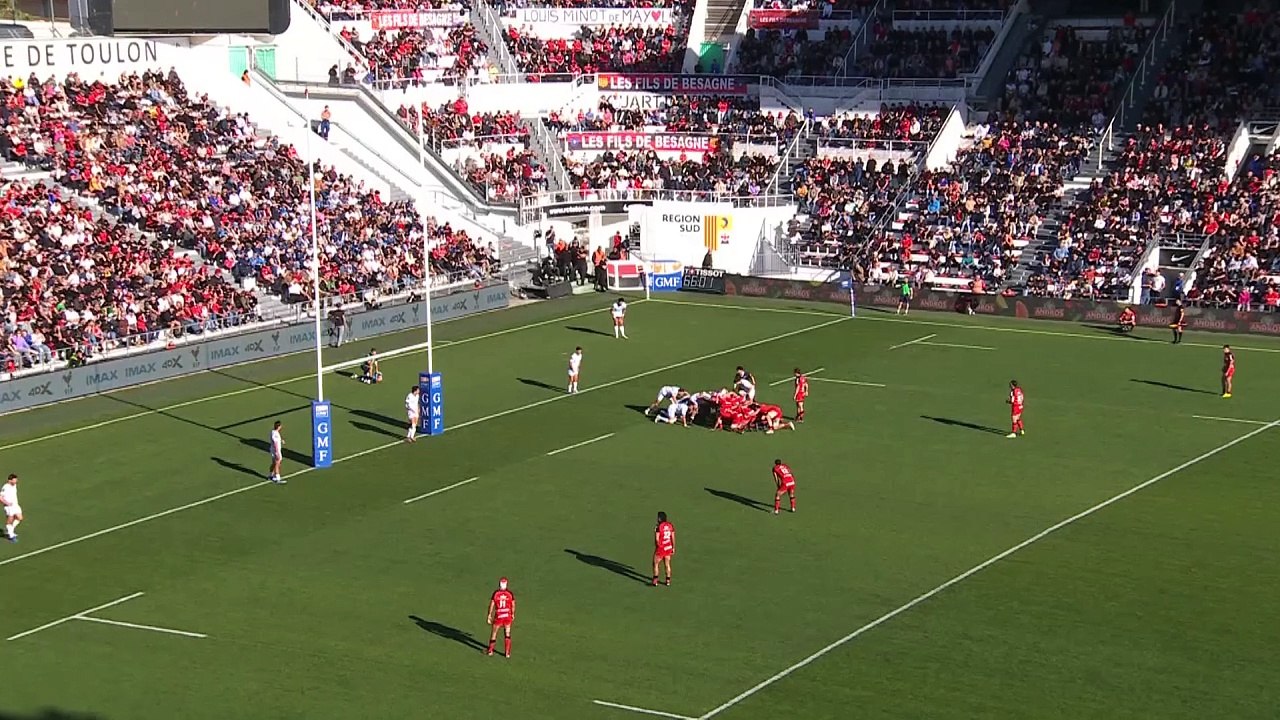 TOP 14 - Essai de Swan REBBADJ (RCT) - RC Toulon - Montpellier Hérault Rugby
