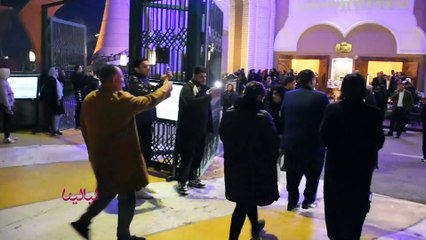 ظهور بوسي بمظهر نحيف في عزاء زوجة الراحل فريد شوقي ورامي رضوان يصطحب دنيا وإيمي سمير غانم للعزاء