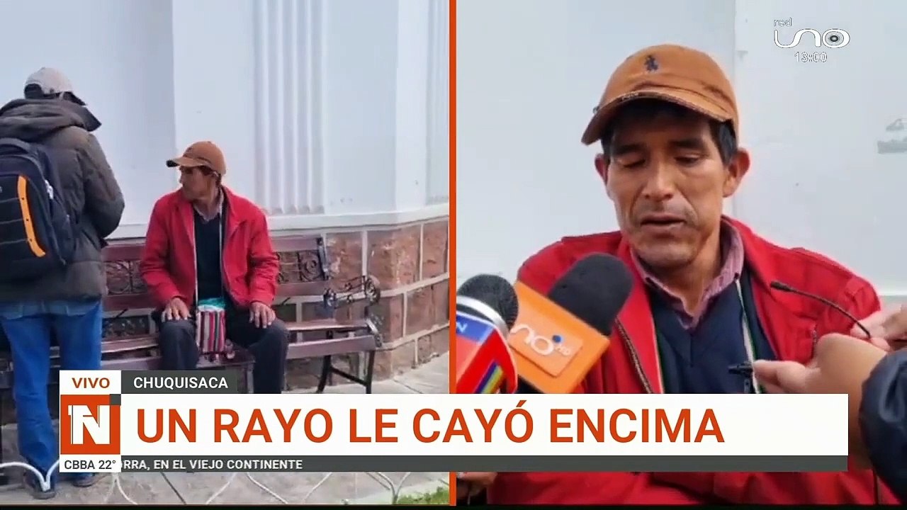 Le cayó un rayo