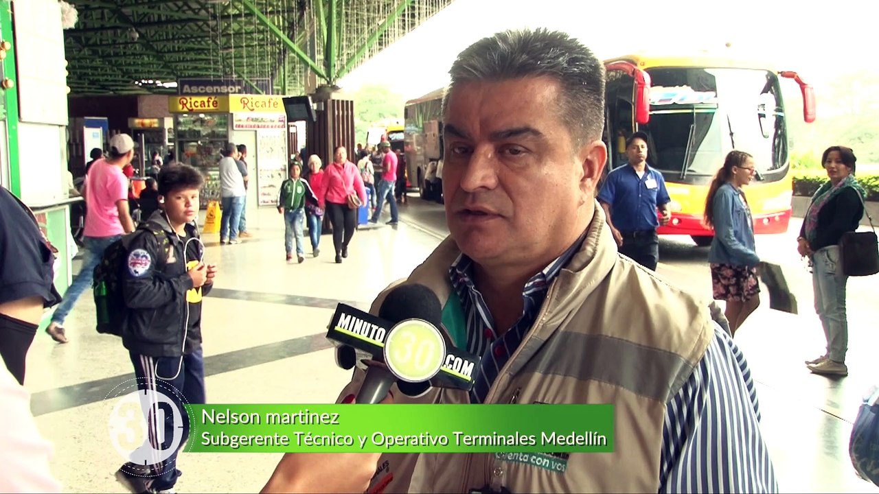 29-12-17  En los ultimos tres dias del ano por las terminales de Medellin se esperan movilizar 200 mil viajeros