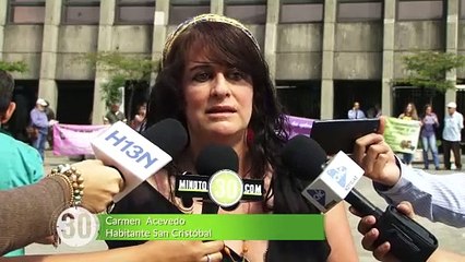 21-11-17 Con planton en la Alpujarra habitantes de San Cristobal  piden respeto por sus derechos