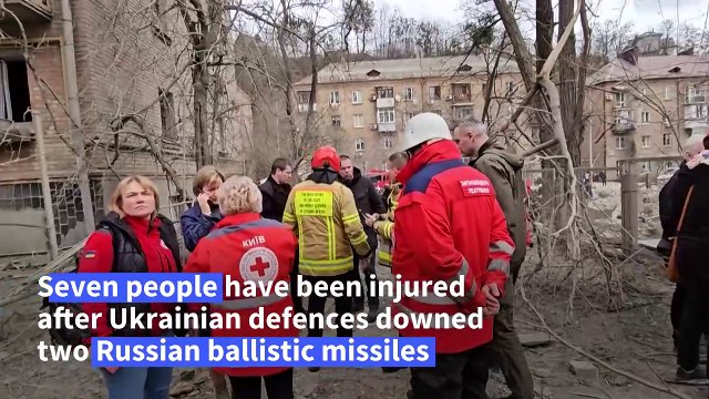 Seven injured in Russian missile attack on Ukrainian capital Kyiv