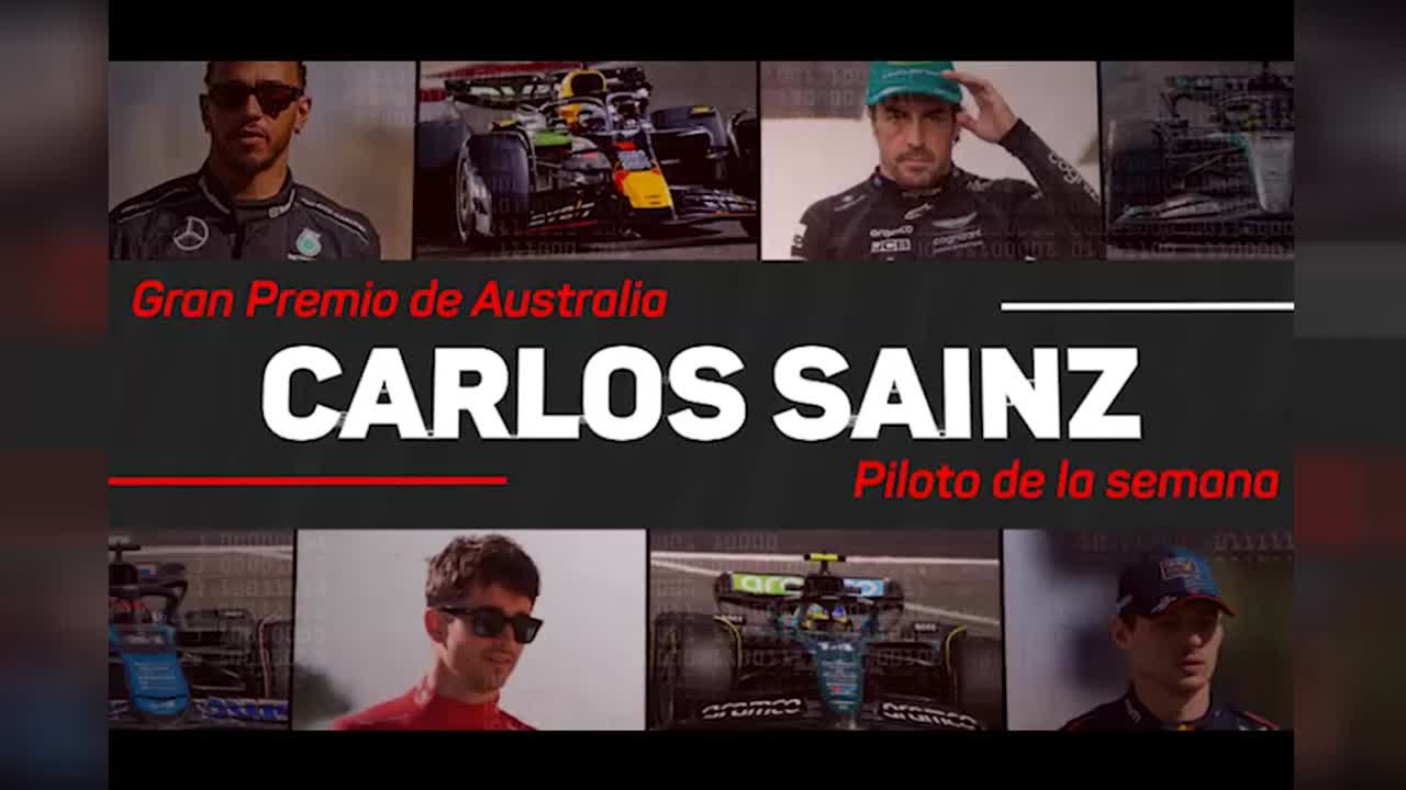 GP Australia: Carlos Sainz, piloto de la semana