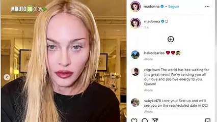 Madonna dice estar recuperándose de su emergencia médica y agradece el cariño de sus fans