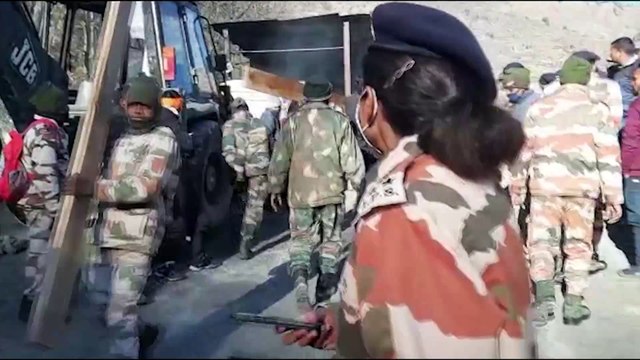 Avalancha por rotura de glaciar en India