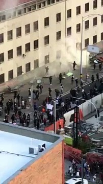 09-09-2020-Protestas frente al comando de la Policía de la avenida Oriental en Medellin (2)