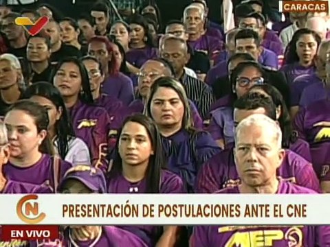 Movimientos revolucionarios postulan ante el CNE a Nicolás Maduro como candidato presidencial