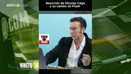 Nicolas Cage  The Flash reacción cameo