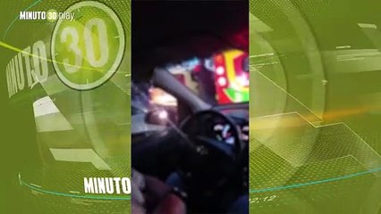 Quedó grabado el robo a los ocupantes de un taxi en el centro de Medellín