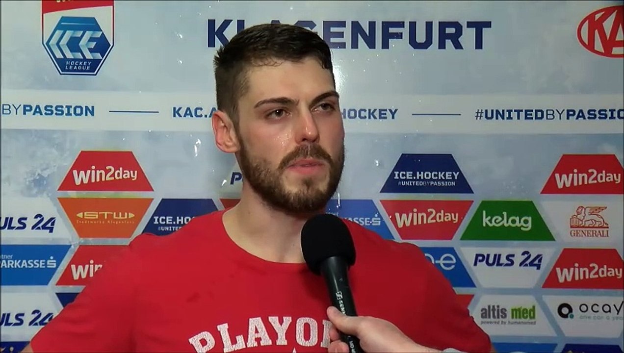 Thomas Vallant (KAC) nach dem Sieg gegen Pustertal