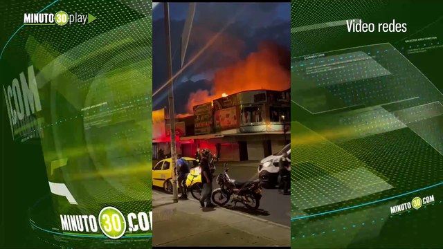 Bomberos Medellín atiende incendio estructural