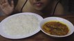 EATING WHITE RICE, FISH CURRY WITH DRUMSTICK & POTATO | MUKBANG | EATING SHOW