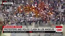 Protestas por la muerte de George Floyd escalan en Los Angeles