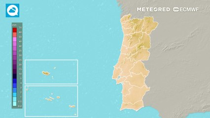 Prevê-se chuva abundante de norte a sul de Portugal continental na Semana da Páscoa