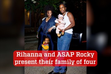 Rihanna and ASAP Rocky present their family of four to the world