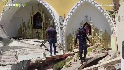 Se desplomó el techo de la Iglesia Virgen del Rosario de Aranzazu Venezuela