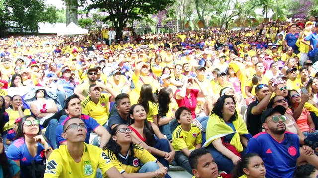 28-06-18 Asi vivieron los paisas la fiesta del futbol en la clasificacion de Colombia a octavos del Mundial Rusia 2018