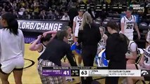 Iowa women's basketball FRUSTRATED Caitlin Clark SLAMS Ball Off Her OWN HEAD | NCAA Tournament,