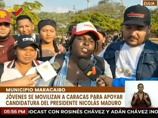 Juventud zuliana se moviliza en apoyo a la candidatura del Pdte. Nicolás Maduro