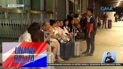 Mga biyahero, tuloy-tuloy ang pagdating sa NAIA terminal 3 | UB