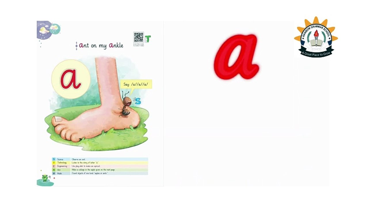 1. Lesson Aa Class Pre 1 | Rainbow Grammar School |