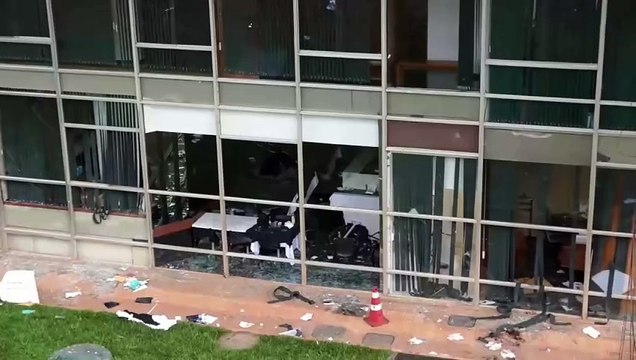 Asi quedó Brasilia, tras disturbios del domingo