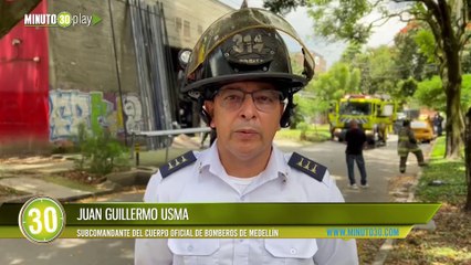 Lamentable Se incendió una fábrica en Medellín