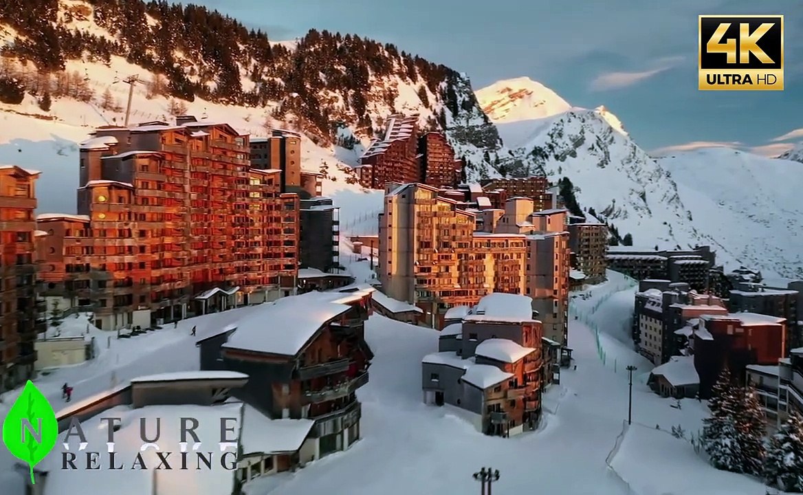 Take The Stress Out Of - Winter Season Relax nature Video 4K