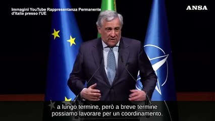 Tajani: "L'Italia si prepari a rafforzare la difesa dell'Unione europea"