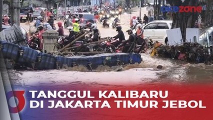 Tanggul Kalibaru yang Jebol Belum Diperbaiki, Banjir Masih Rendam Jalan Hek, Kramat Jati Jaktim