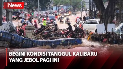 Tanggul Kalibaru yang Jebol Belum Diperbaiki, Begini Kondisi Banjir di Jalan Hek Kramat Jati Jaktim