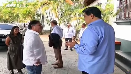 Maduro recibe a Petro por tercera vez en Caracas para reunión de trabajo