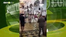 Matrimonio en medio de inundaciones por el tifón Doksuri en Filipinas