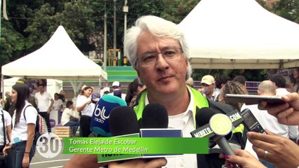 18-04-18  Metro de Medellin dispuso más trenes para la jornada del dia sin carro
