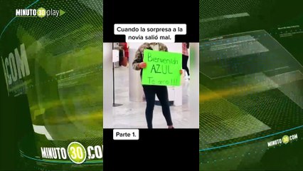 Joven llega a recibir a su pareja al aeropuerto y