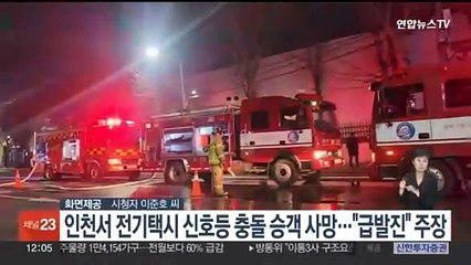 인천서 전기차택시 신호등 충돌로 승객 사망…"급발진" 주장