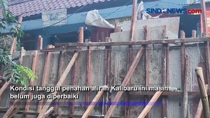 Tanggul Kalibaru yang Jebol Belum Diperbaiki, Begini Kondisi Terkini di Jalan Raya Hek Kramat Jati Jaktim