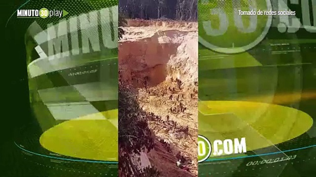 impresionante derrumbe de una mina de oro en Venezuela que se llevó a varias personas por delante
