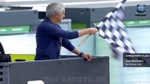 Jose Mourinho waves chequered flag at Portuguese GP as ex-Chelsea and Man Utd boss drops huge hint about football return