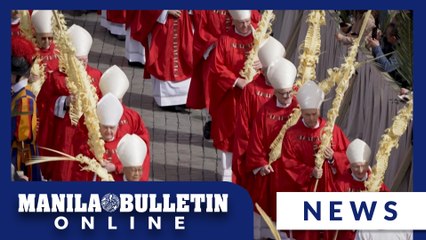 Pope Francis presides over Palm Sunday mass on St.Peter's Square