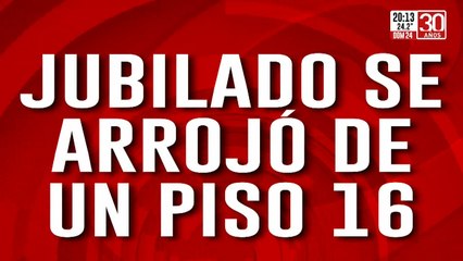 Jubilado se arrojó de un piso 16: según su entorno, no llegaba a fin de mes