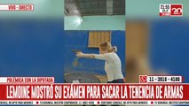 Lilia Lemoine mostró su examen para sacar la tenencia de armas