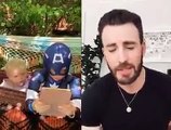 Chris Evans le regalará un escudo auténtico del Capitán América a un niño que protegió a su hermana de un perro