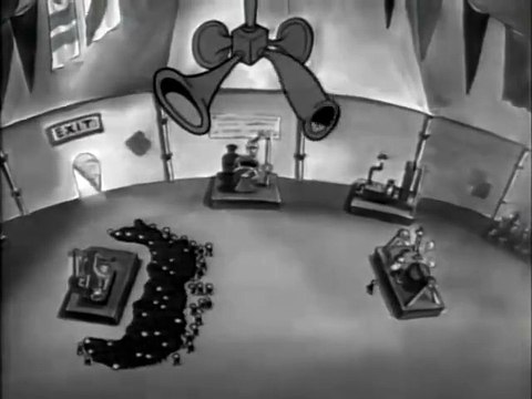 Betty Boop (1933) Betty Boop's Crazy Inventions, animated cartoon character designed by Grim Natwick at the request of Max Fleischer.