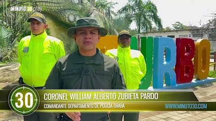 operativo de la semana en el departamento de policía Urabá