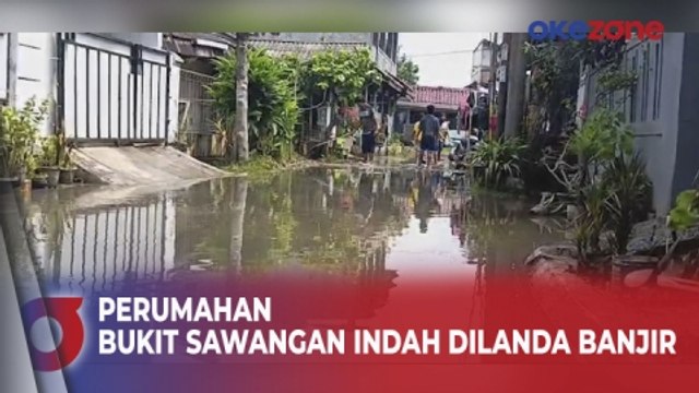Kawasan Perumahan Bukit Sawangan Indah Depok Dilanda Banjir Imbas Meluapnya Kali Angke