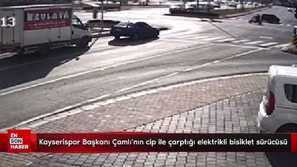 Kayserispor Başkanı Çamlı’nın cip ile çarptığı elektrikli bisiklet sürücüsü